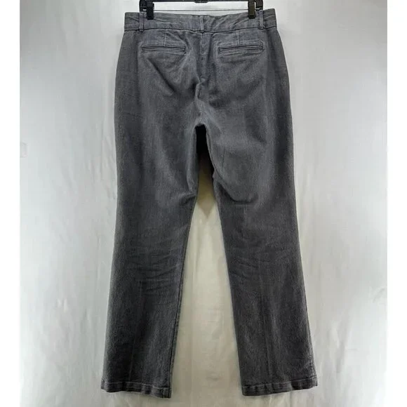 Gloria Vanderbilt Jeans Size14 Classic Straight Stretch Denim Cotton Blend Gray - Picture 2 of 11